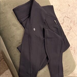 Warm lined sculpting full length Lululemon leggings